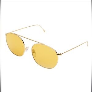 Illesteva Mykonos Gold Tinted Sunglasses